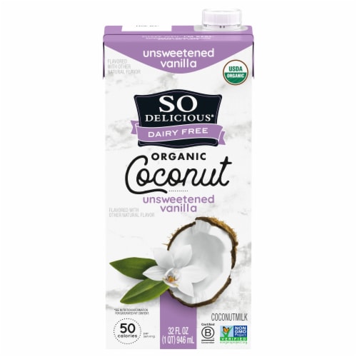 So delicious organic unsweetened vanilla coconut milk 32 fl oz kroger