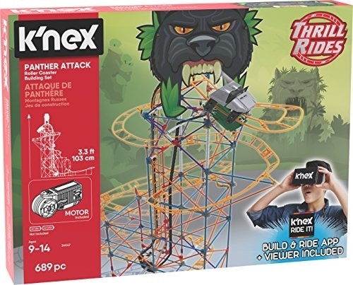 K NEX Thrill Rides Panther Attack Roller Coaster Building Set