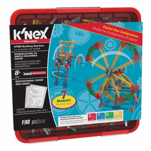 K'Nex Education Intro To Simple Machine Gears Building Set Perspective: front