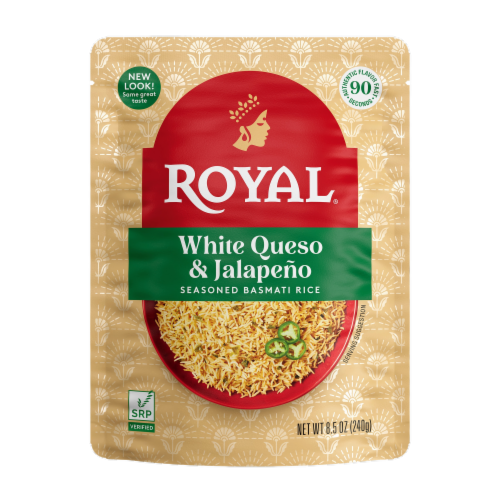 Royal® White Queso & Jalapeno Seasoned Basmati Rice, 8.5 oz - Kroger