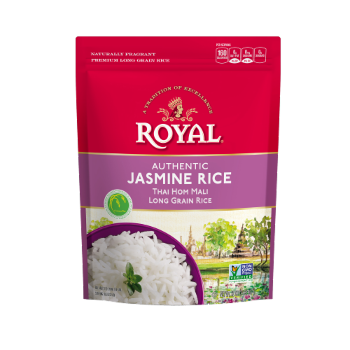 Royal® Authentic Jasmine Long Grain Rice Perspective: front