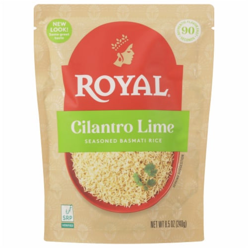 Royal® Cilantro Lime Seasoned Basmati Rice Perspective: front