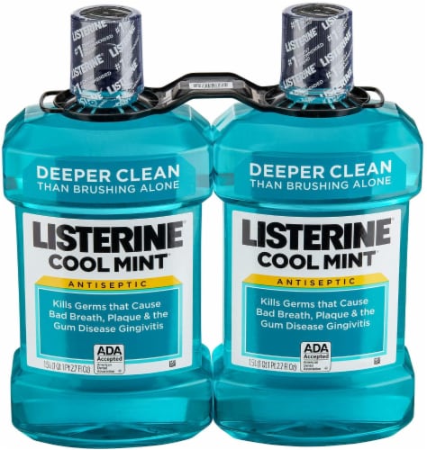 Listerine CoolMint Antiseptic - 2 pack - 1.5L Perspective: front