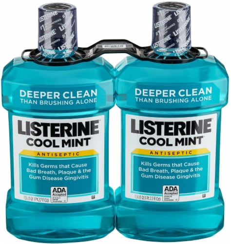 Listerine® Cool Mint Mouthwash, 2 ct / 1 L - Smith's Food and Drug