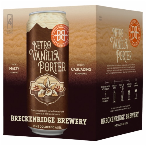 Breckenridge Brewery Nitro Vanilla Porter Perspective: front