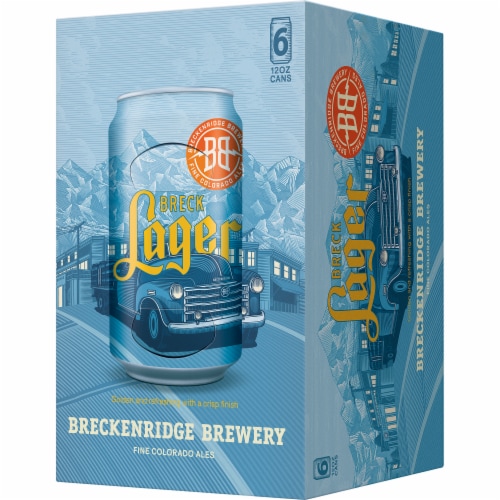 Breckenridge Brewery Breck Lager Fine Colorado Ale Perspective: front