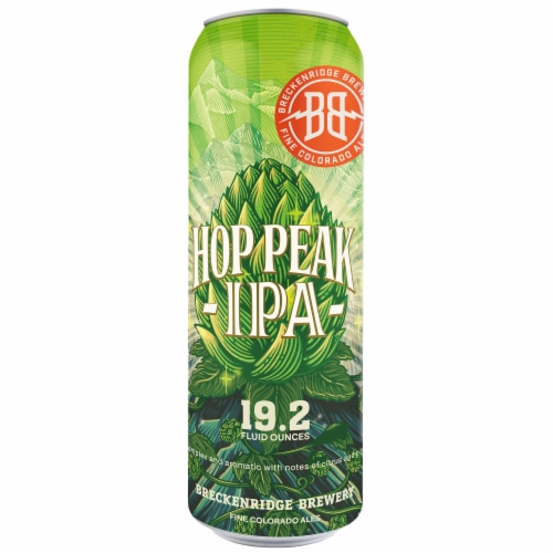 Breckenridge Brewery Hop Peak IPA Perspective: front