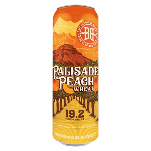 Breckenridge Brewery Palisade Peach Wheat Single Can Perspective: front