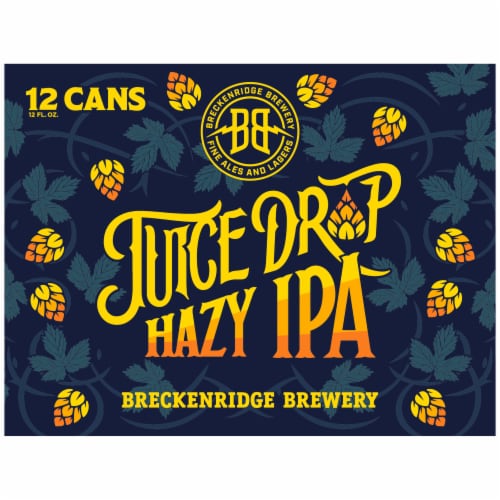 Breckenridge Brewery Juice Drop Hazy IPA Perspective: front