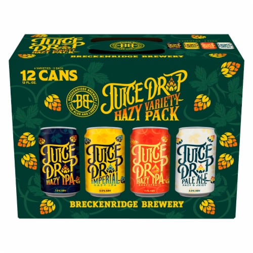 Breckenridge Brewery Juice Drop Variety Pack Hazy IPA Perspective: front
