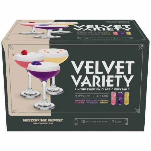 Breckenridge Velvet Variety Cocktails Perspective: front