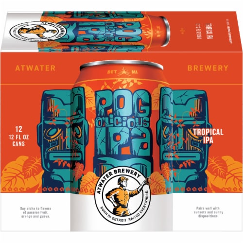 Atwater Brewery Pog-o-licious IPA Perspective: front