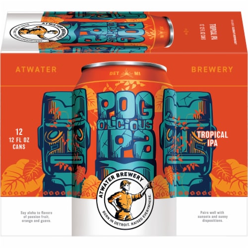 Atwater Brewery Pog-o-licious IPA, 12 cans / 12 fl oz - Kroger