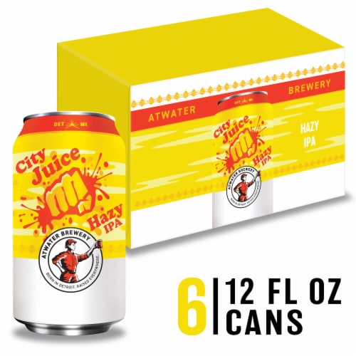 Atwater City Juice Hazy IPA IPA Perspective: front
