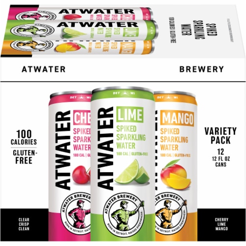 Atwater Brewery Hard Seltzer Variety Pack Perspective: front