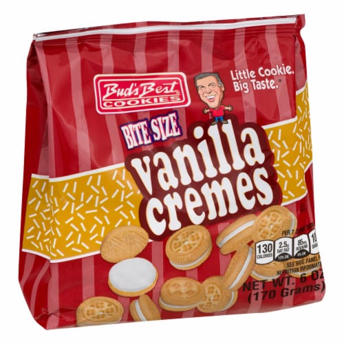 Bud's Best Cookies® Bite Size Vanilla Crémes Perspective: front