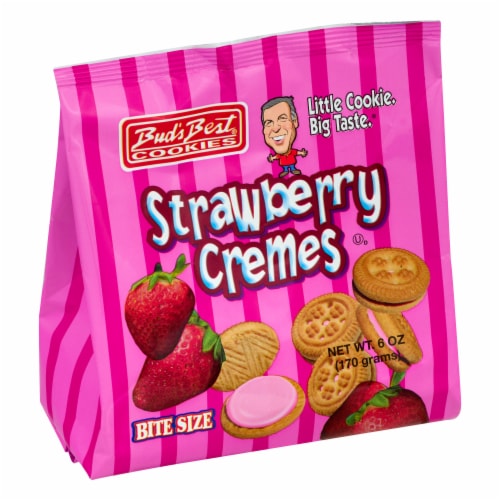 Bud's Best® Strawberry Crème Sandwich Cookies Perspective: front