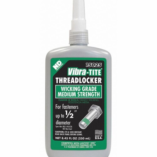Vibra-Tite Primerless Threadlocker, VIBRA-TITE 132, Red, High Strength