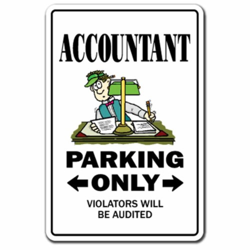 SignMission 5 x 7 in. Accountant Decal Parking Decals - Cpa Finance Tax Bookeeper Perspective: front
