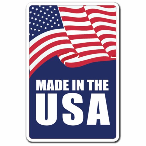 SignMission 5 x 7 in. Made in the USA Decal - Patriotic Pride Created United State Flag Perspective: front