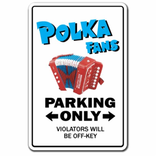 SignMission 6 x 9 in. Polka Fan Decal - Music Dance Song Concert Cd Polish Poland German Acco Perspective: front