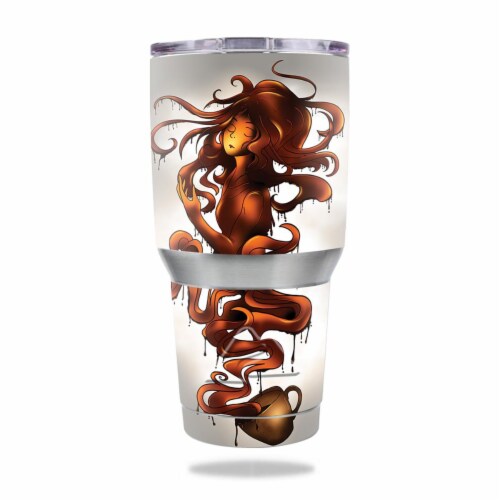 MightySkins OZTUM30-Coffee Dreams Skin for Ozark Trail 30 oz Tumbler - Coffee Dreams Perspective: front