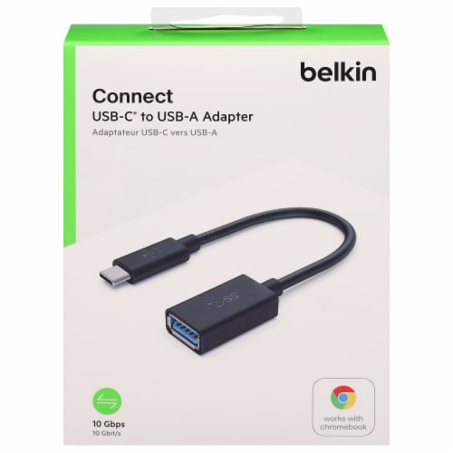 Belkin USB-A to USB-C Adapter - Black, 1 ct - Fred Meyer