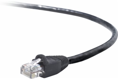 Belkin Ethernet Patch Snagless Cable Cord - Black Perspective: front