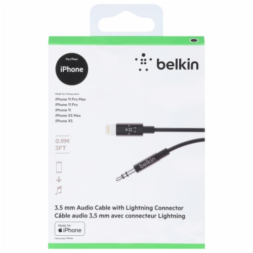 Belkin Audio Cable with Lightning Connector Perspective: front