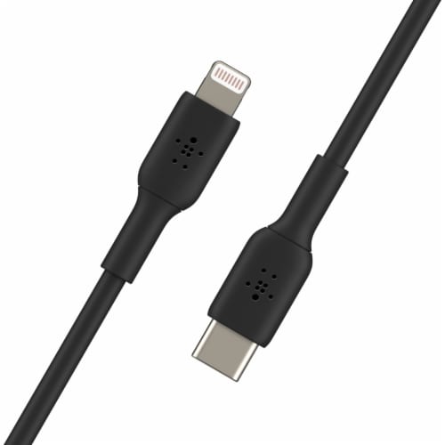 Belkin BoostCharge™ USB-C to Lightning Cable - Black Perspective: front