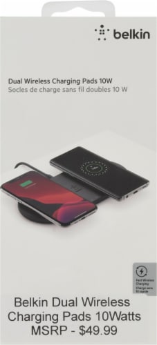 Boost Charge Dual Wireless Charging Pads Perspective: front