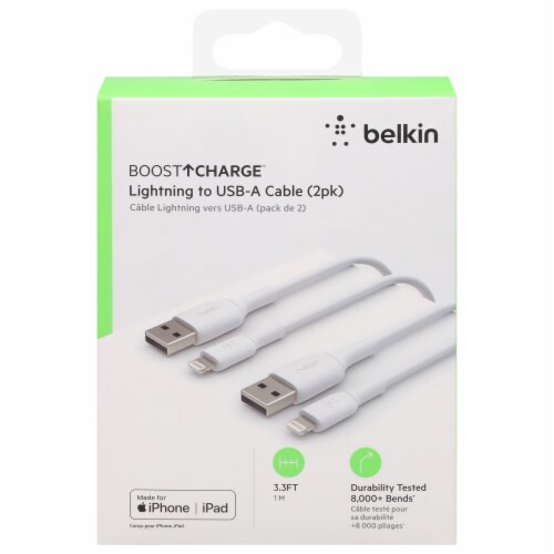 Belkin Boost Charge™ Lightening to USB-A Cable Perspective: front