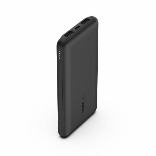 Belkin 10K Power Bank for USB-A & C - Black Perspective: front