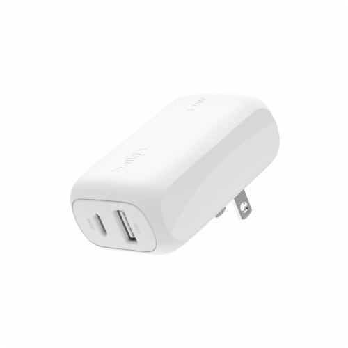 Belkin BoostCharge 42W Dual Port Wall Charger Perspective: front