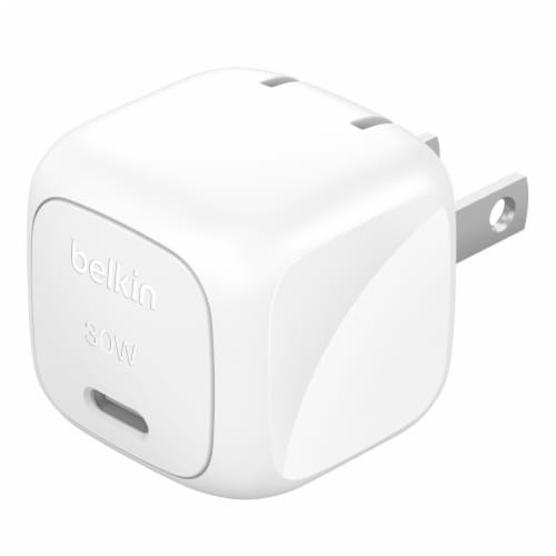 Belkin BoostCharge USB C Wall Charger and Cable - White Perspective: front