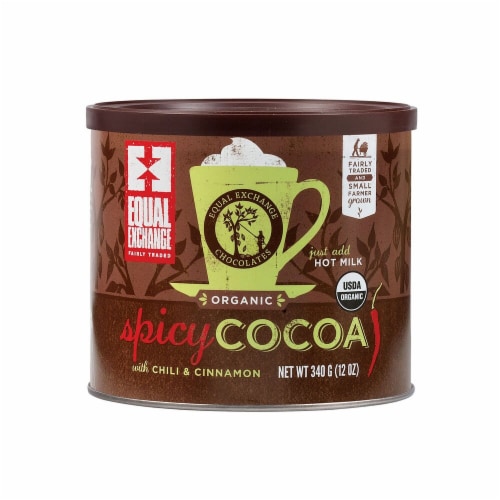 Equal Exchange Organic Spicy Cocoa with Chili & Cinnamon Perspective: front