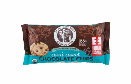 Equal Exchange Semi-Sweet Chocolate Chips Perspective: front