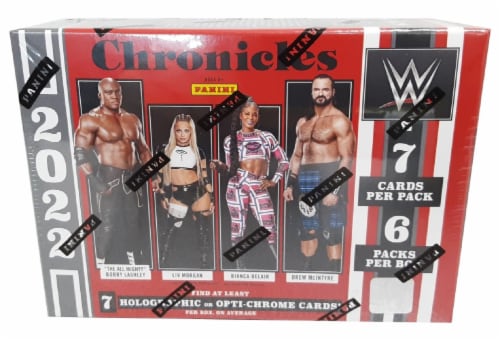 2022 PANINI CHRONICLES WWE BLASTER BOX (SPORTS TRADING CARDS) Perspective: front