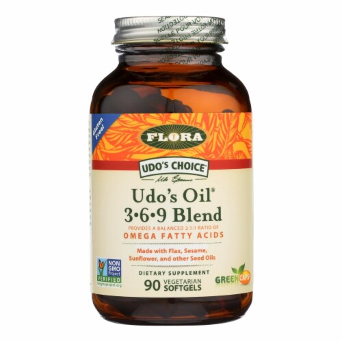 Flora Inc - Udo's Oil 369 Blend - EA of 1-90 SGEL Perspective: front