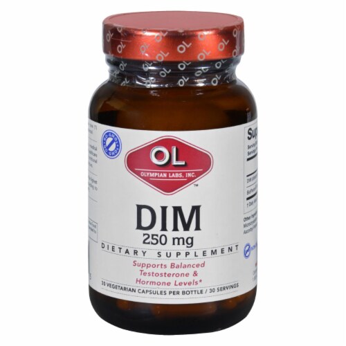 Olympian Labs DIM - 250 mg - 30 Vegetarian Capsules Perspective: front