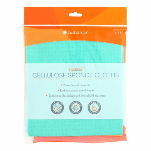 Full Circle Home - Cellulose Spng Cloth Sqz - EA of 1-3 CT Perspective: front