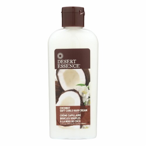 Desert Essence - Soft Curls Hair Cream Coconut - 6.4 fl oz. Perspective: front