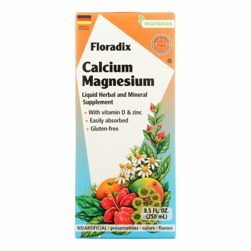 Floradix - Calcium Magnesium Liquid - 1 Each 1-8.5 oz. Perspective: front