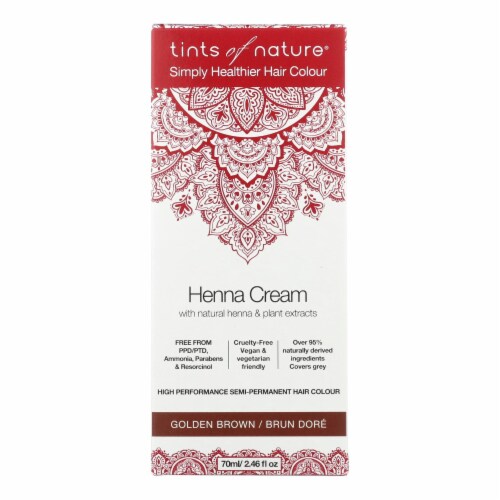 Tints Of Nature - Henna Cream Golden Brown - 2.46 oz. Perspective: front
