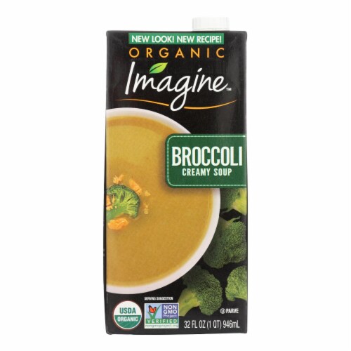 Imagine Foods - Soup Creamy Brocoli - Case of 6-32 oz. Perspective: front
