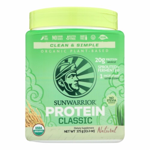Sunwarrior - Protein Organic Classic Natural - 375 GRM Perspective: front
