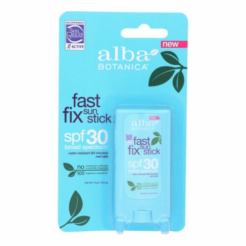 Alba Botanica - Sunscreen - SPF 30 Broad Spectrum - Case of 1 - .5 oz. Perspective: front