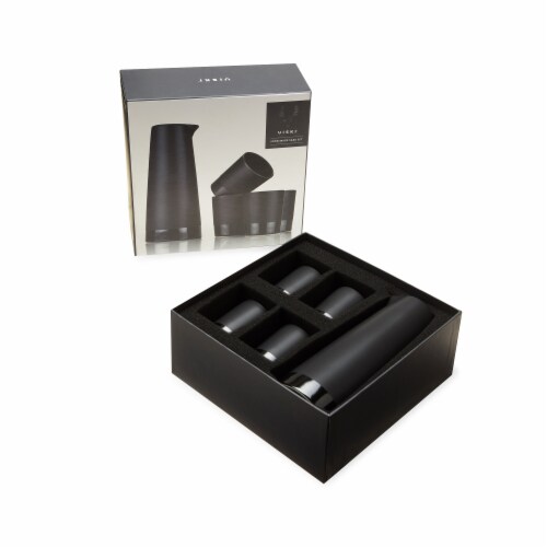 5-Piece Stoneware Sake Set by Viski® Perspective: front