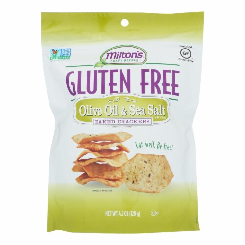 Miltons - Cracker Olive Oil Gluten Free - Case of 12 - 4.5 oz. Perspective: front