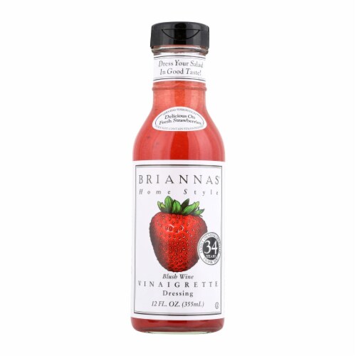 Brianna's - Salad Dressing - Blush Wine Vinaigrette - Case of 6 - 12 Fl oz. Perspective: front
